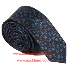 Handmade Silk Jacquard Wove Floral Skinny Tie Manufacturing Business